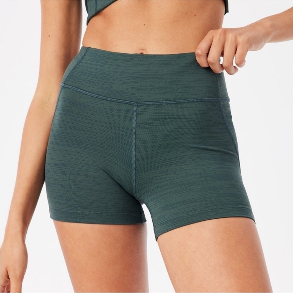 Outdoor Voices Biker Short Forest Green Athletic Shorts